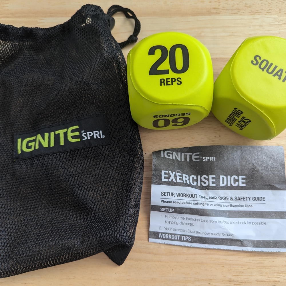 NWT Ignite SPRI Fitness Exercise Dice Set